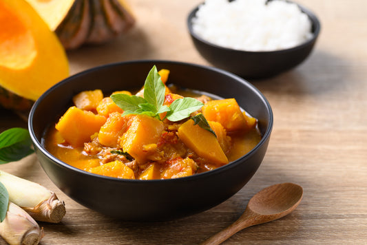Rezept: Kürbis-Kokos-Curry - Vegan