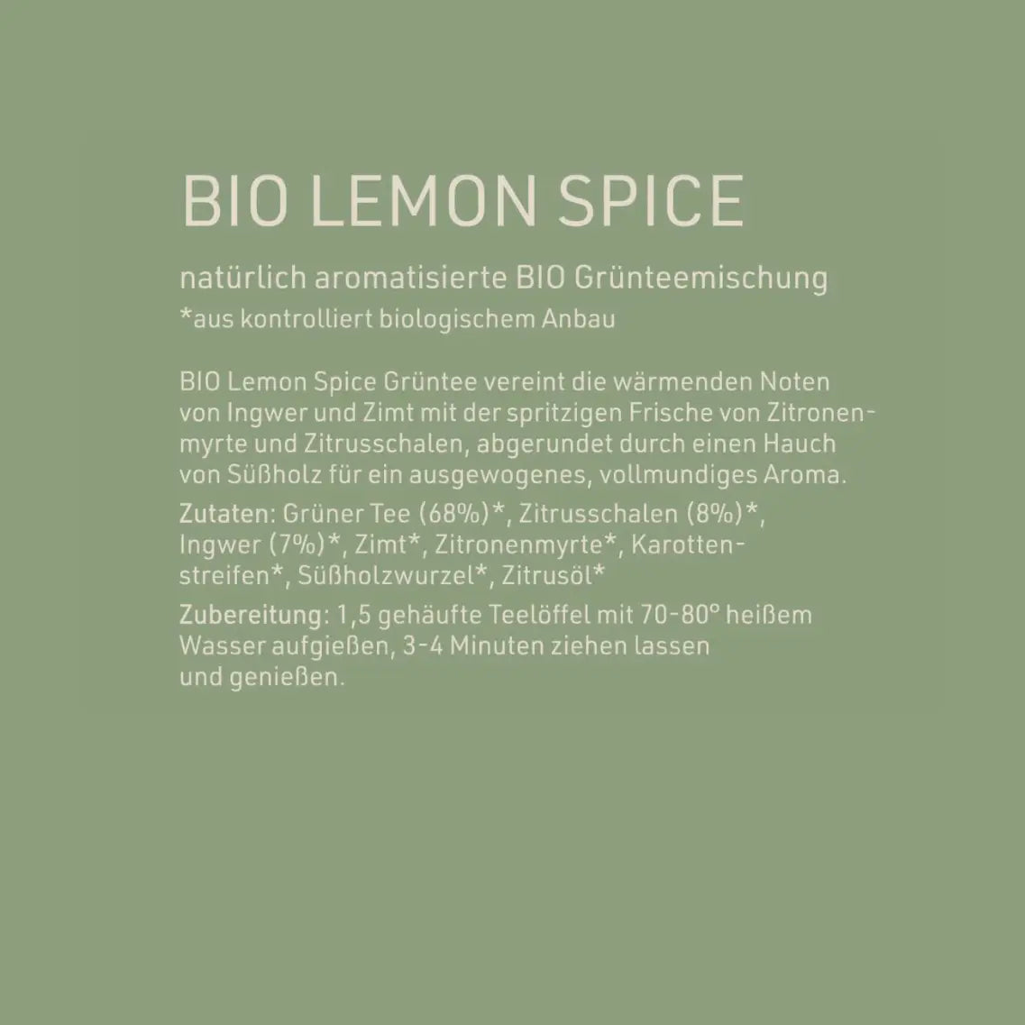 Bio Lemon Spice