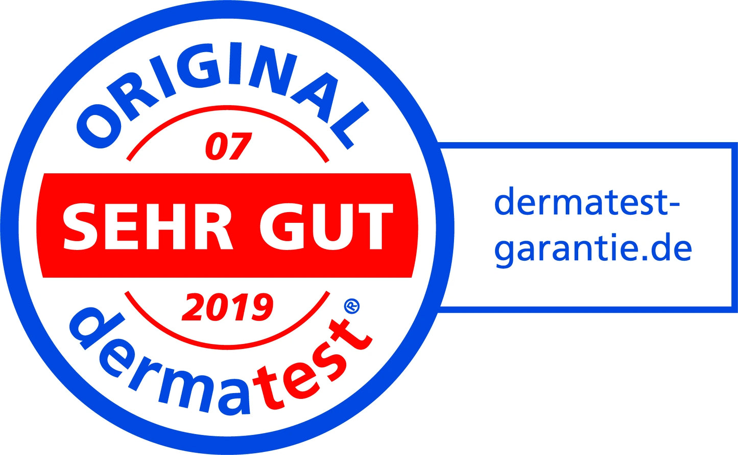 Dermatest Siegel "Sehr Gut" 07/2019