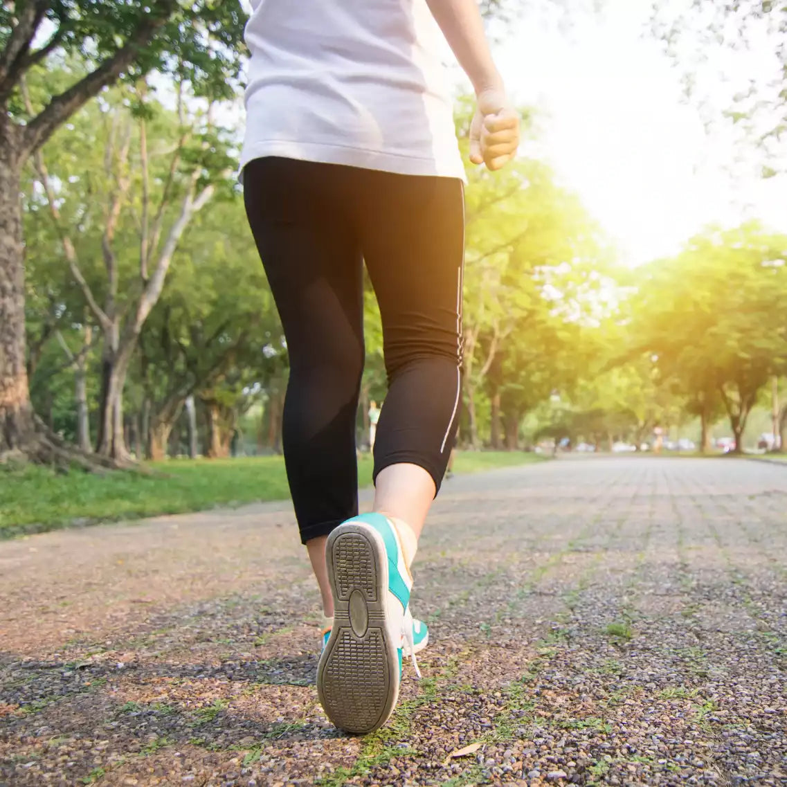 Frau am Joggen in Park