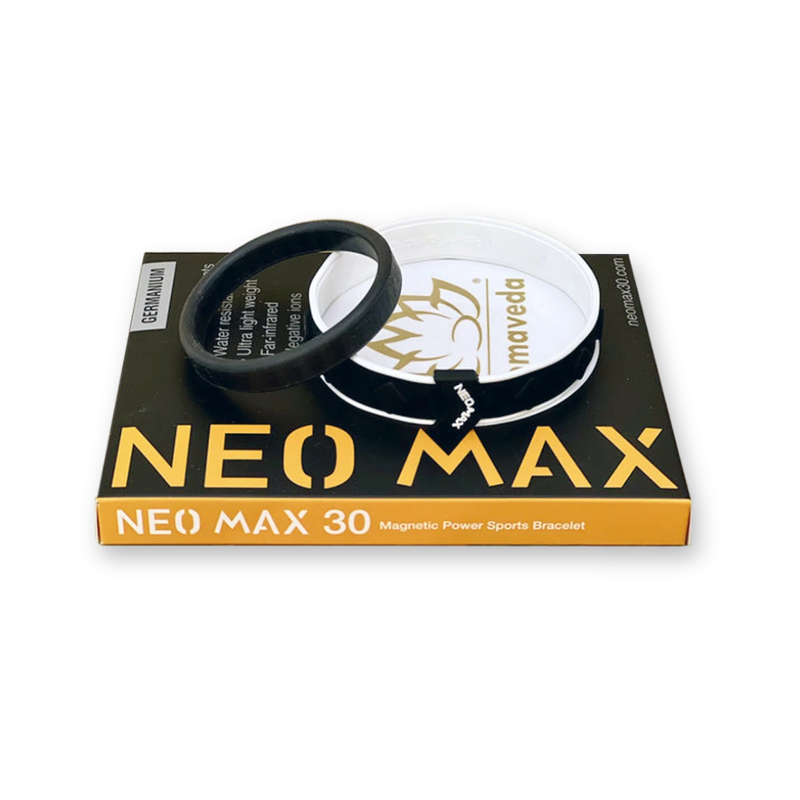 Neo Max 30 Armband und Verpackung