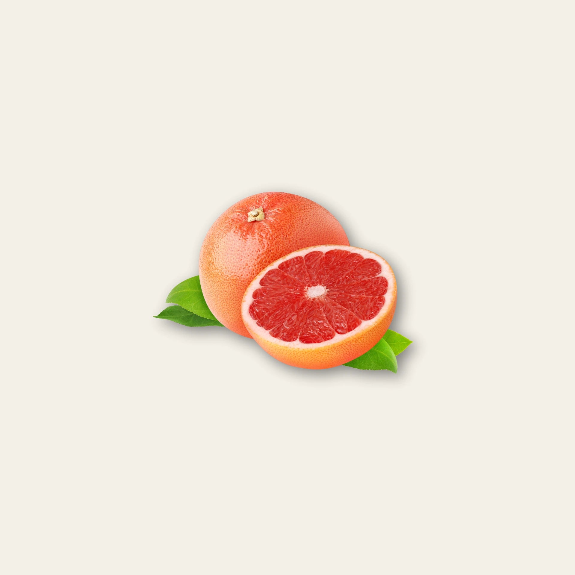 Grapefruit und aufgeschnittene Grapefruit