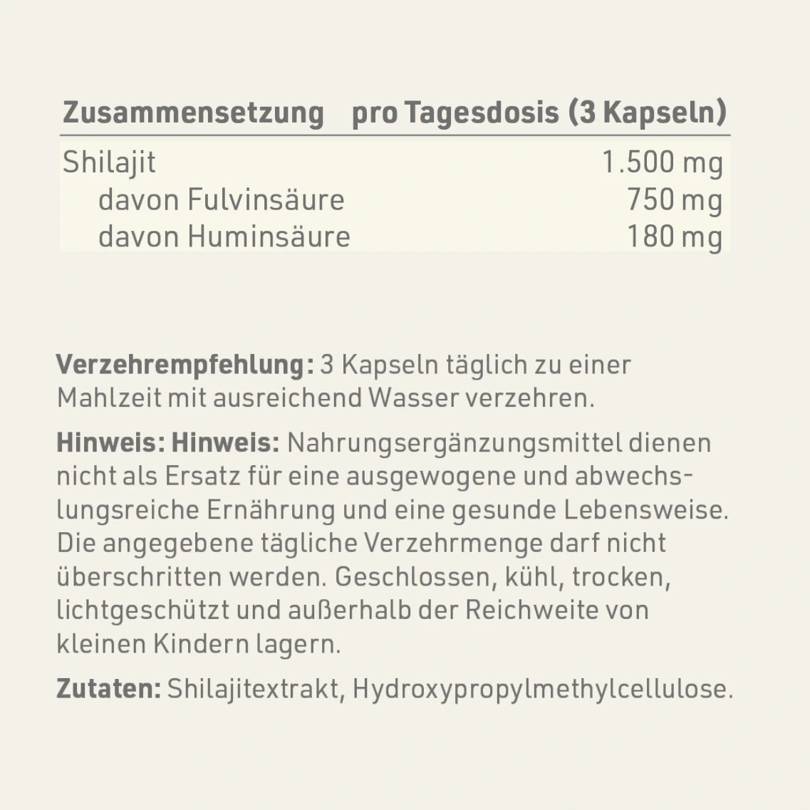 Shilajit Vital