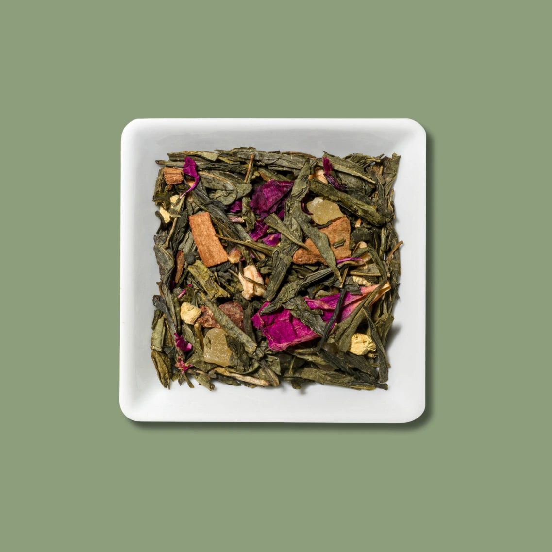 Zimt Zauber Teemischung in weißer Schale