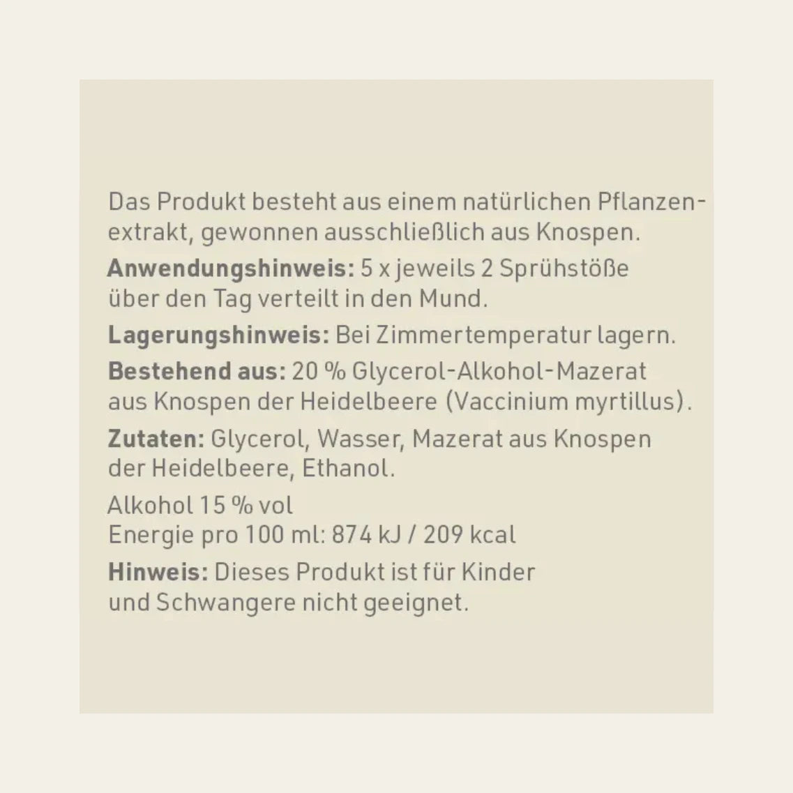 Heidelbeere - Gemmomazerat