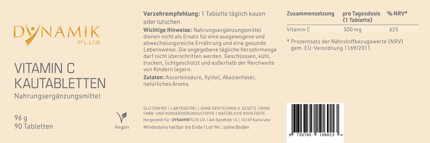 Vitamin C Kautabletten