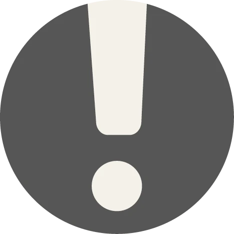 Graues Icon eines Ausrufezeichens