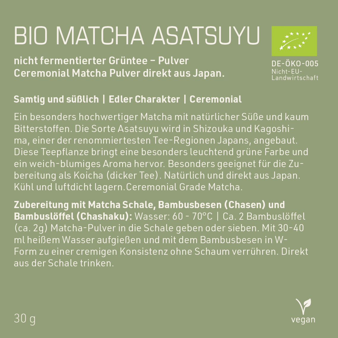 Bio Matcha Asatsuyu