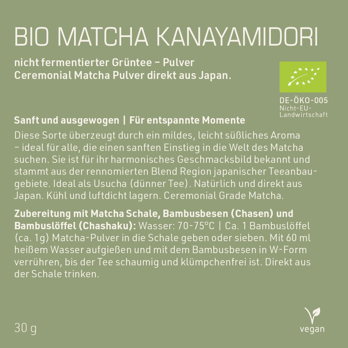 Bio Matcha Kanayamidori