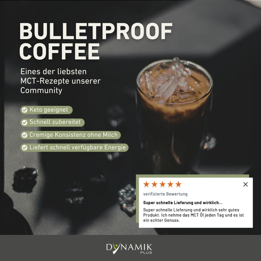 Infografik MCT Öl Bulletproof Kaffee Eigenschaften
