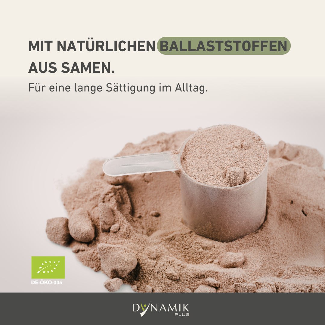 Infografik Bio Schoko Protein Ballaststoffe