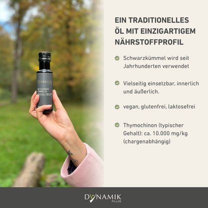 Infografik zu DYNAMIKPLUS Schwarzkümmelöl