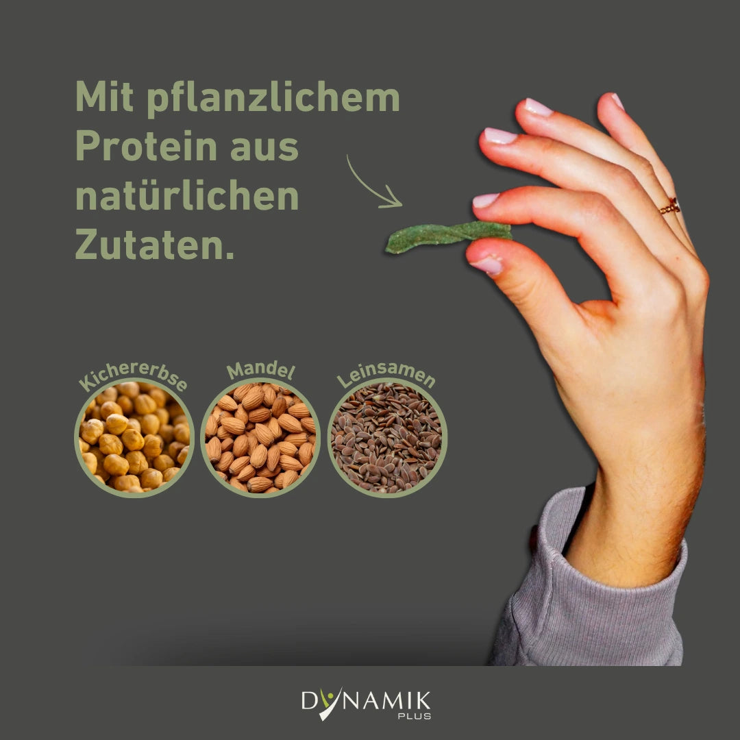 Infografik zur Proteinquelle von Bio Spirulina Bites