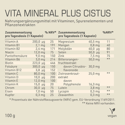 Vita Mineral plus Cistus