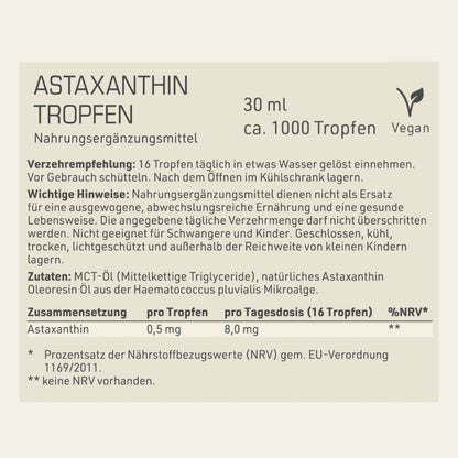 Astaxanthin Tropfen
