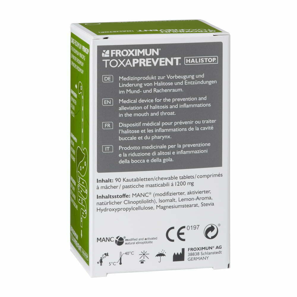 TOXAPREVENT® HALISTOP® Kautabletten (ZEOLITH)